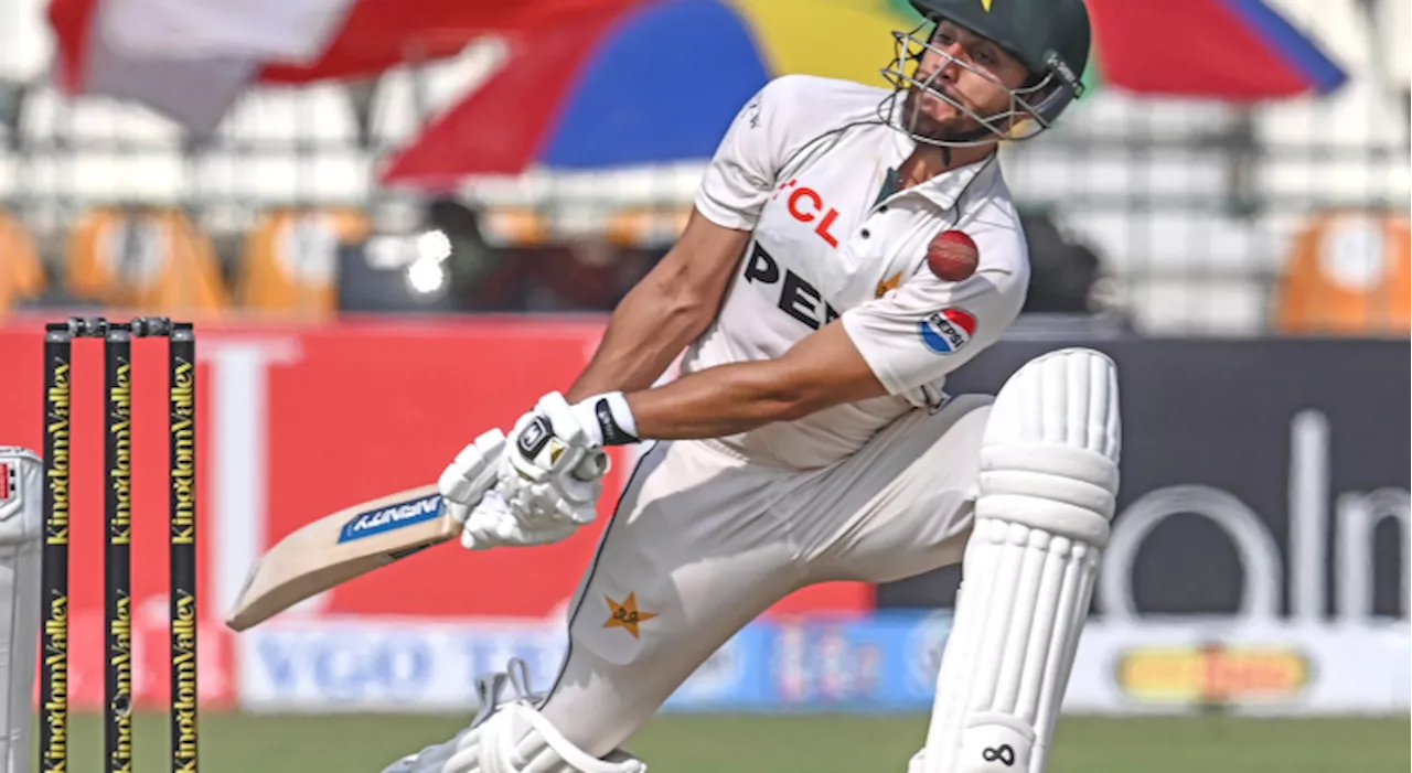 Agha century powers Pakistan to pile up 556 runs against England