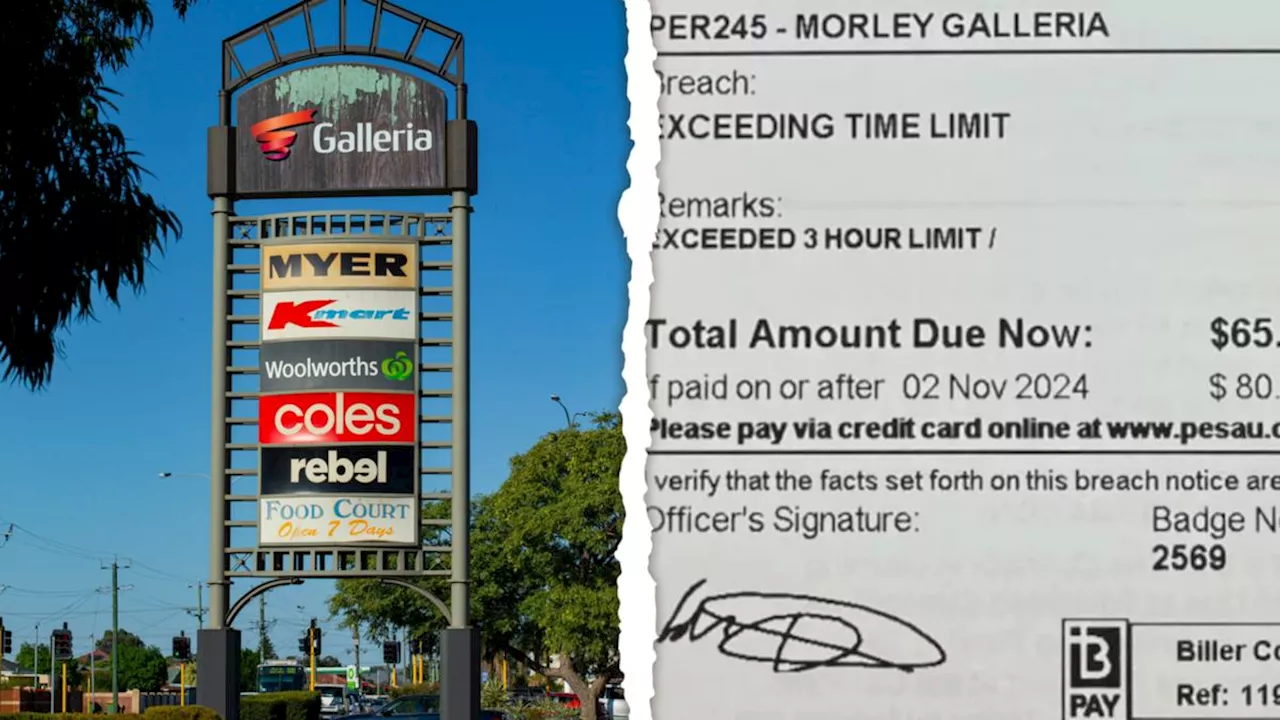 Morley Galleria: Debate rages over Perth woman’s parking fine