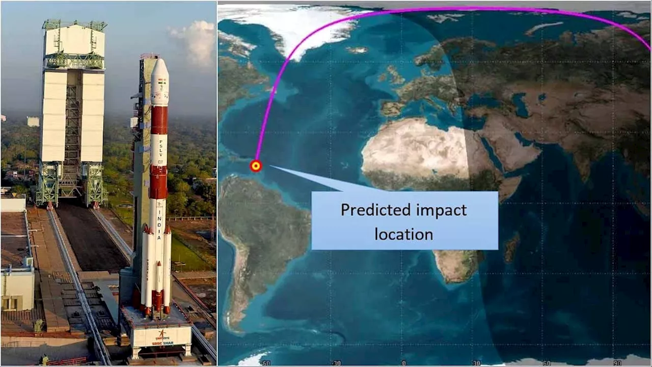 अंतरिक्ष से गिरा 104 सैटेलाइट छोड़ने वाला भारतीय रॉकेट... 7 साल पहले हुई थी लॉन्चिंग