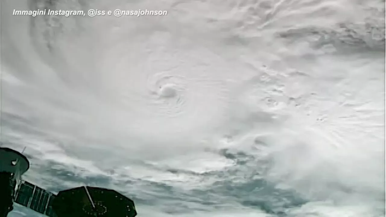 L'uragano Milton visto dalla Stazione spaziale internazionale