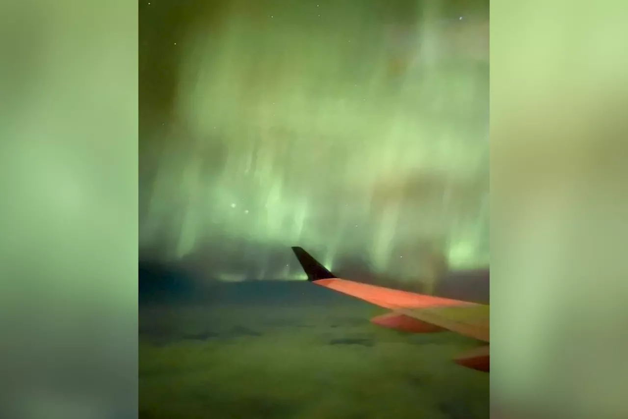 'So beautiful': Passengers on overnight flight over B.C. dazzled by northern lights