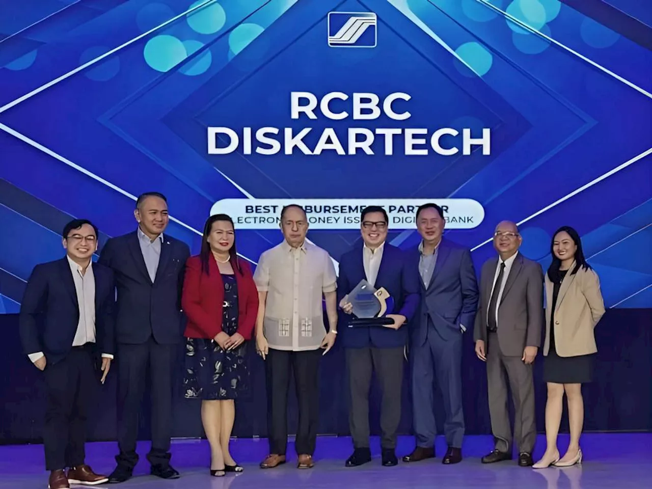 SSS names RCBC DiskarTech as back-to-back ‘Best Disbursement Partner’