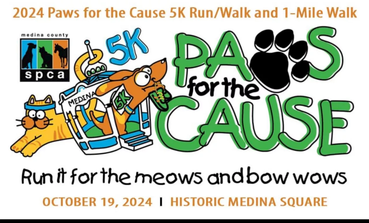 Medina County SPCA calls on all pets and pet lovers for Paws for the Cause