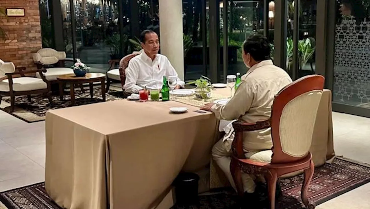 Jokowi Makan Malam Bareng Prabowo 2 Jam Lebih, Sambil Bahas ini