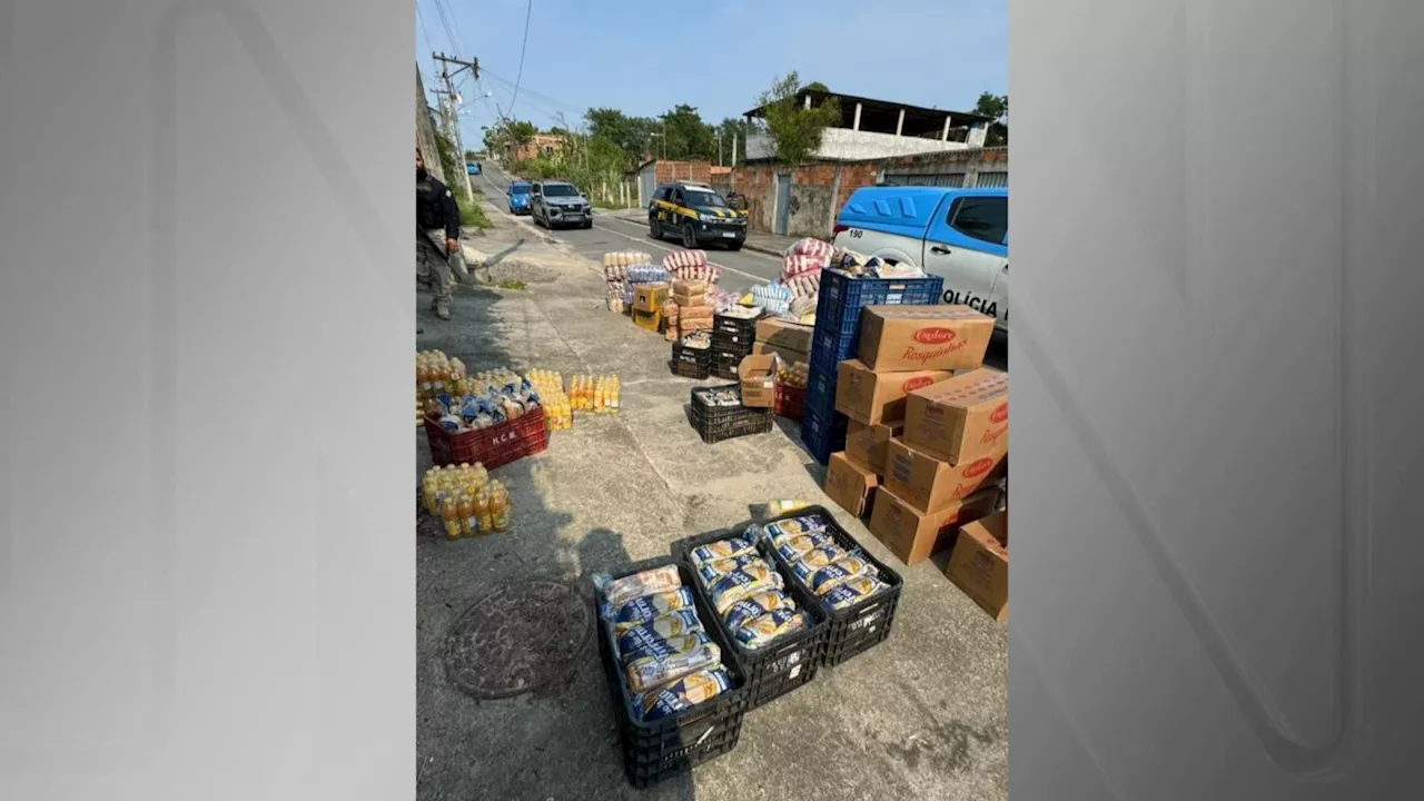 Bandidos roubam caminhão com merenda escolar no RJ