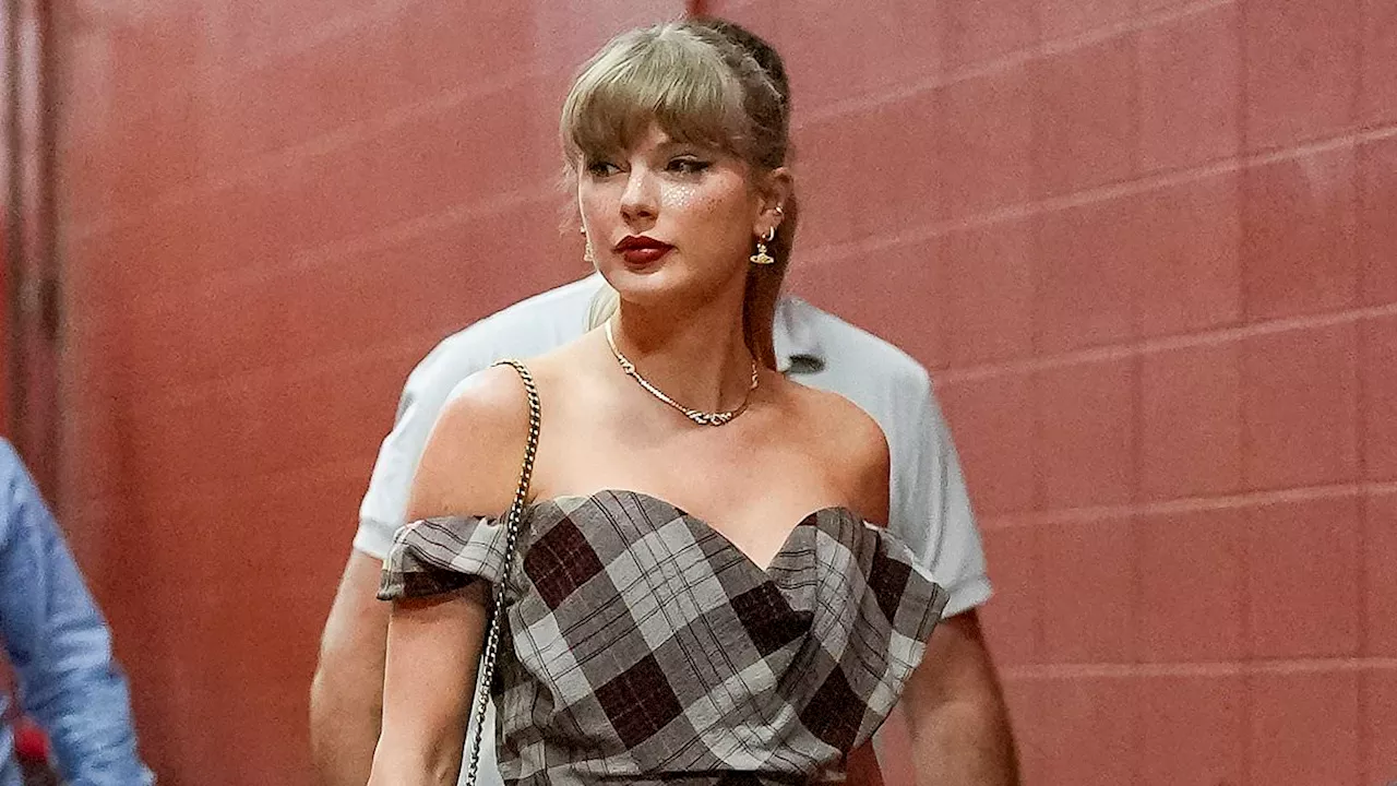 Taylor Swift and Travis Kelce wear matching plaid at his game as they shake off contract break-up...