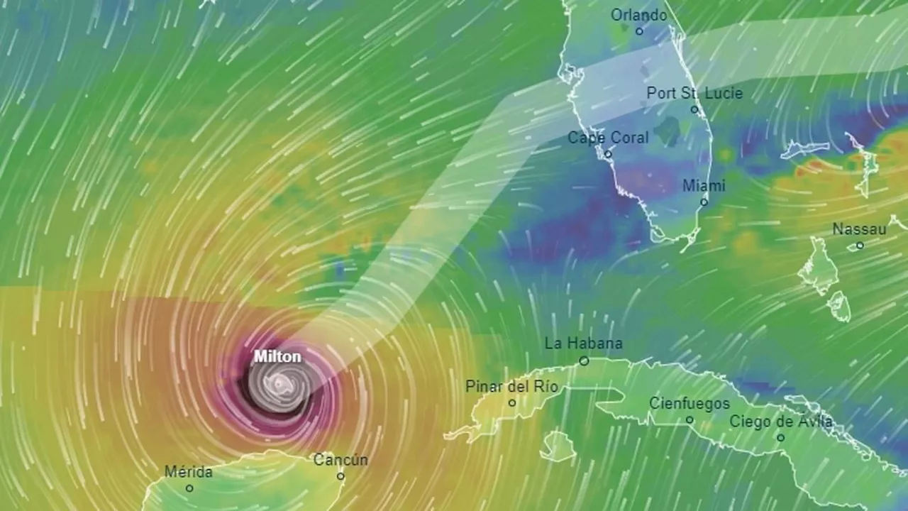 Hurricane Milton interactive tracker reveals devastating path as it barrels toward Florida