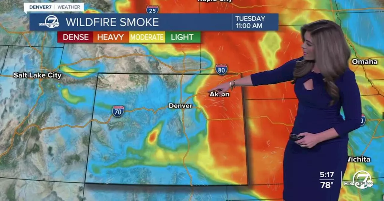 Smoky start Tuesday with gradual afternoon clearing in Denver