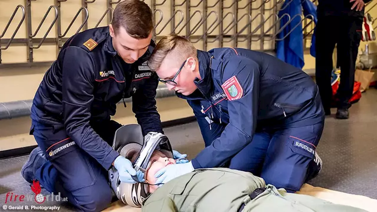 Stmk: 54 Feuerwehrmitglieder aus dem Bezirk Braunau stellten sich der Sanitäts – Leistungsprüfung in der Steiermark