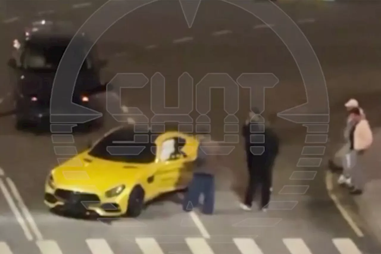 Известный рэпер A.V.G попал в ДТП и разбил свой Mercedes AMG GT