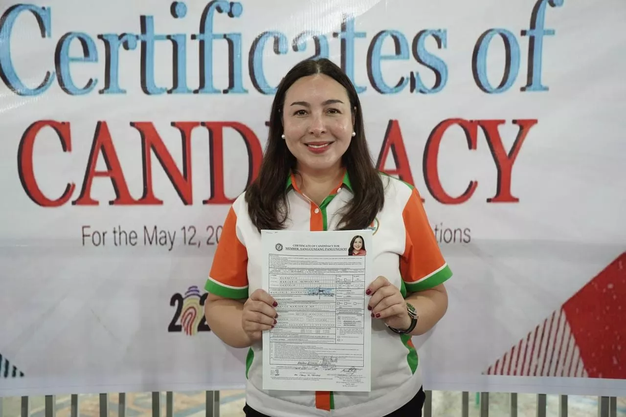 Marjorie Barretto files COC for City Councilor in 1st District of Caloocan