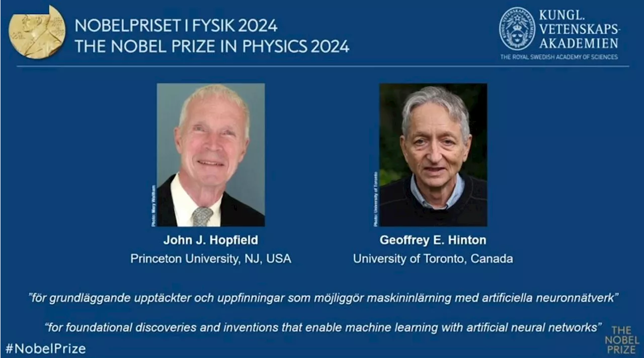 Physics Nobel goes to innovators in artificial neural networks field