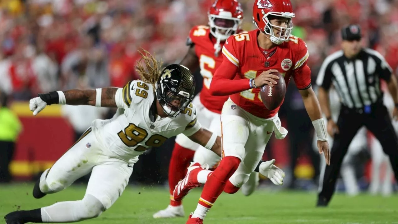 Siempre escapan: los Chiefs de Kansas City se imponen ante los Saints de New Orleans