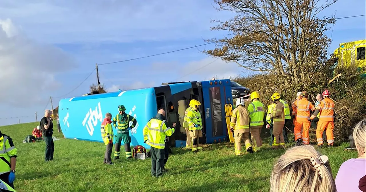 School Bus Overturns in Co Down, Leaving Several Injured