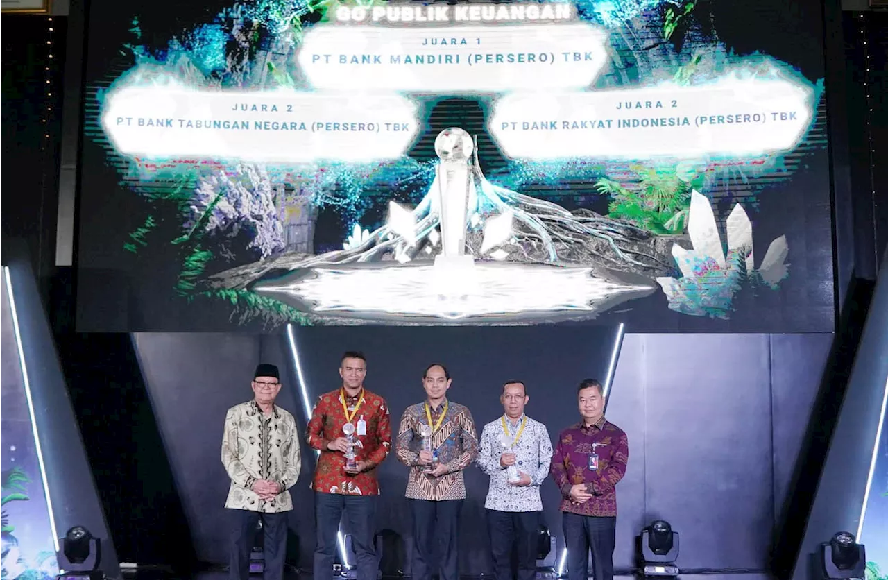 Bank Mandiri Kembali Raih Juara 1 Perusahaan Go Publik Keuangan ARA 2023