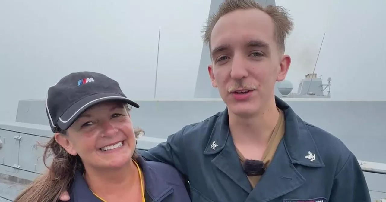 Bay Area mother, son reunited on USS Somerset Tiger Cruise to Fleet Week