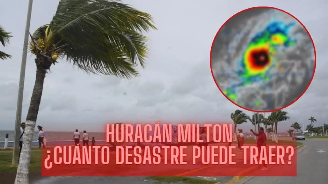 Así se ve el ojo del huracán 'Milton' desde el espacio: ¿Cuánta destrucción puede causar?