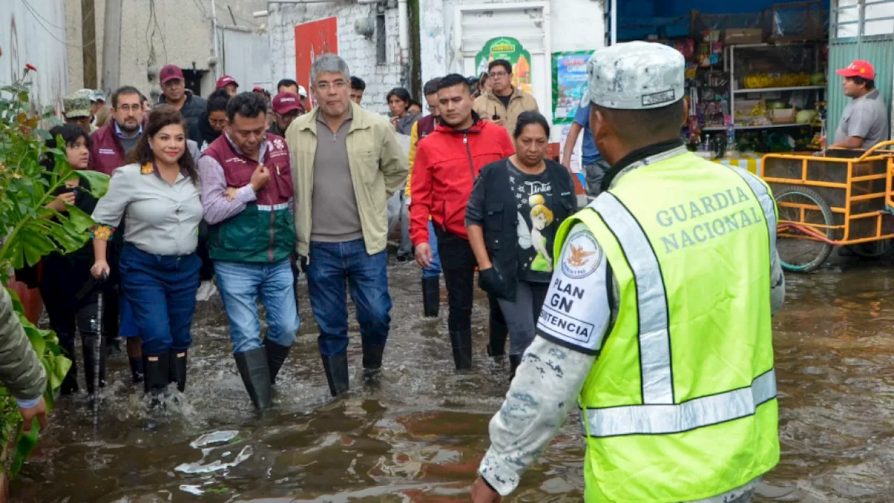 Suman más de 300 viviendas afectadas en Milpa Alta y Xochimilco por inundaciones