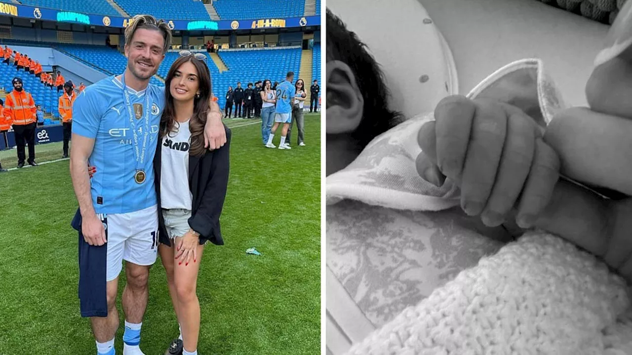 Jack Grealish welcomes first child with girlfriend Sasha Attwood and reveals sweet name