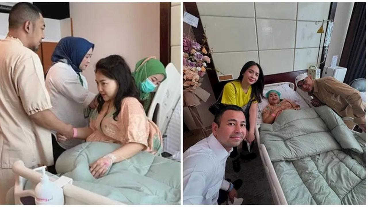 6 Potret Detik-detik Mpok Alpa Lahirkan Anak Kembar, Persalinan Dibiayai Raffi Ahmad