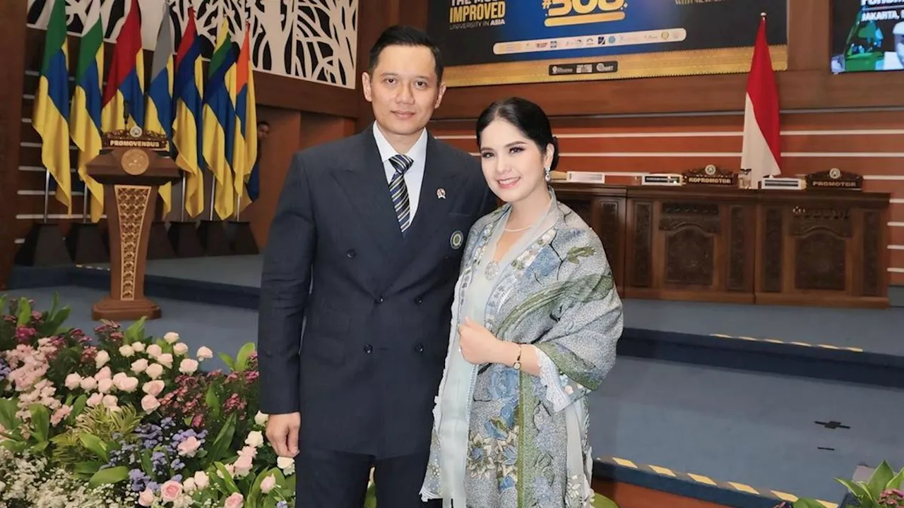 Annisa Pohan Hadiri Sidang Ujian Terbuka Gelar Doktor Agus Harimurti Yudhoyono