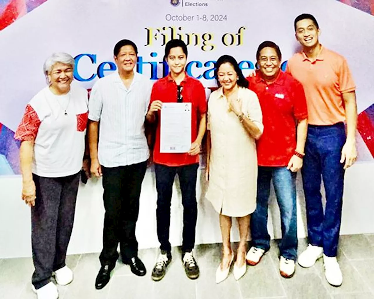 Sandro Marcos files reelection bid in Ilocos Norte