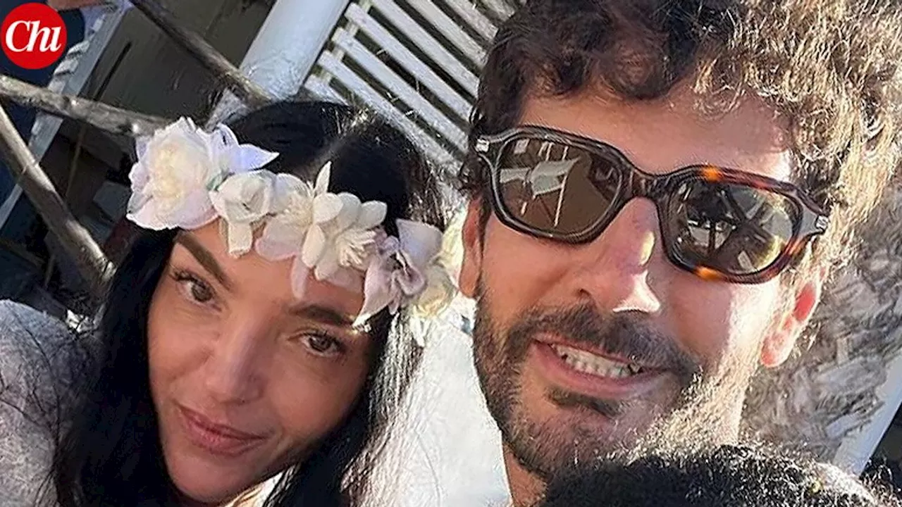 Mariacarla Boscono e Claudio Stecchi, foto delle nozze no social