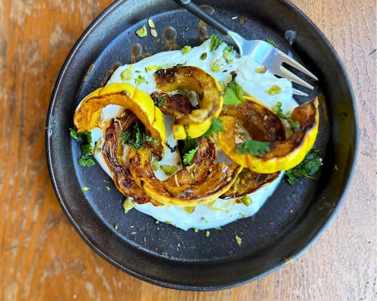 Roasted Delicata Squash Recipe Gets Added Oomph From Labneh