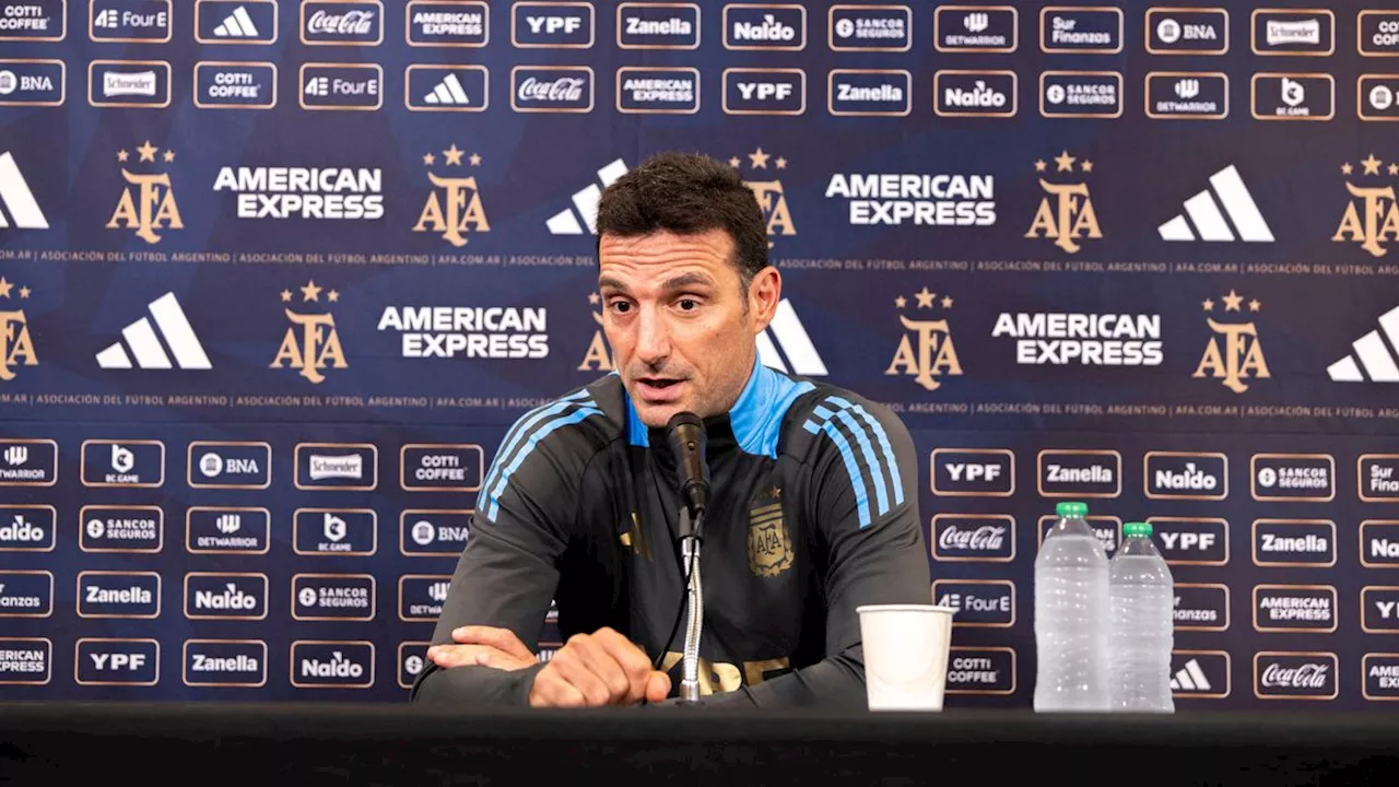 Lionel Scaloni se lamentó por las bajas en la Selección Argentina: 'Fue muy difícil la convocatoria'