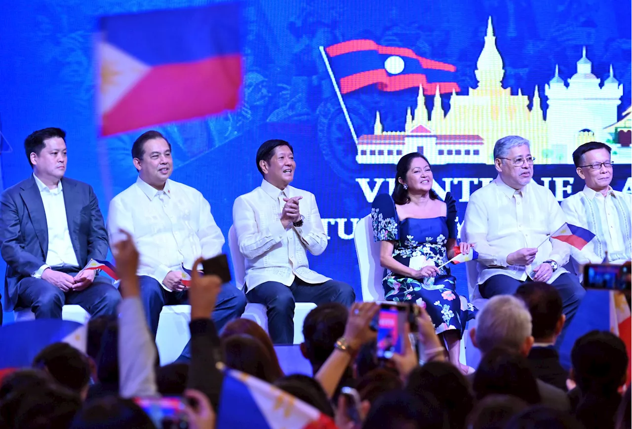 Marcos meets Filipino community in Laos, bares plans for ASEAN meetings