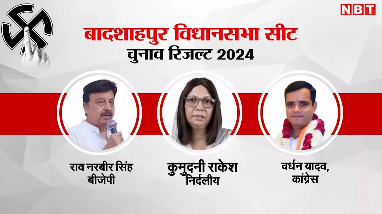 Badshahpur Election Results 2024: गुरुग्राम की बादशाहपुर सीट से आगे चल रहे हैं बीजेपी कैंडिडेट राव नरबीर सिंह