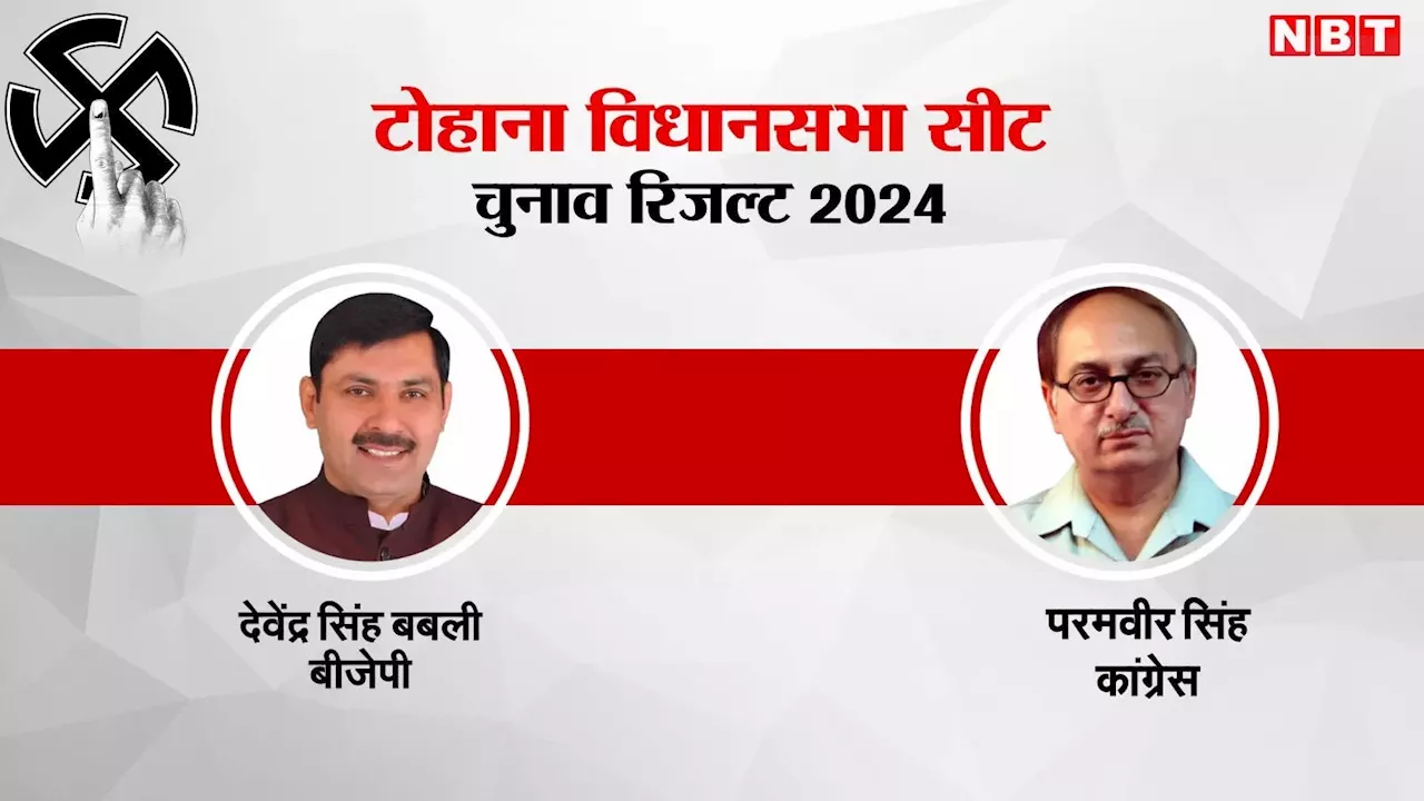 Tohana Election Results 2024: टोहाना विधानसभा सीट पर इस बार कांग्रेस और बीजेपी के बीच मुकाबला, जानें कौन कितने वोट से आगे