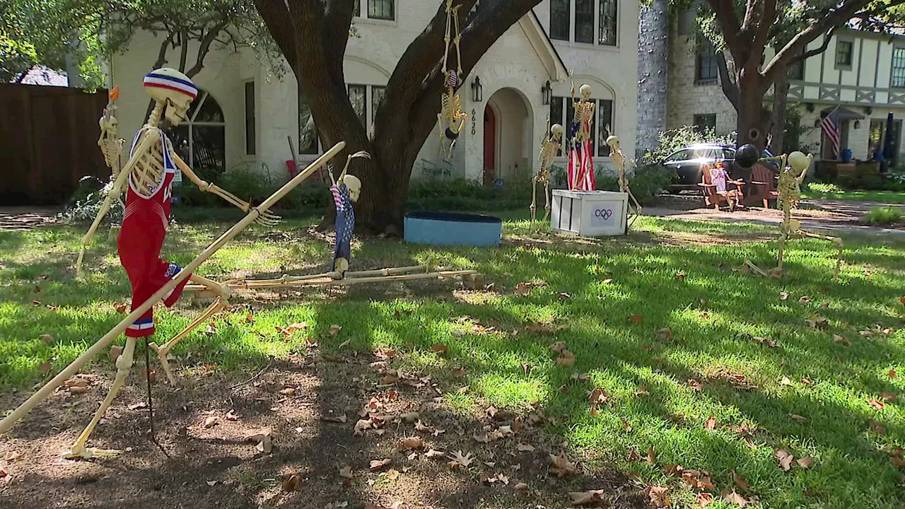 Olympic spirit lives on for Halloween at Dallas home