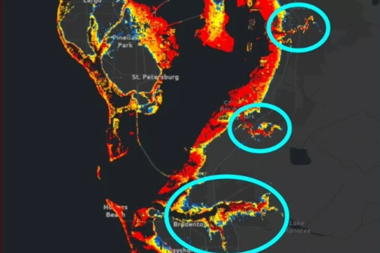 Florida River Map Shows Hurricane Milton Storm Surge Risk