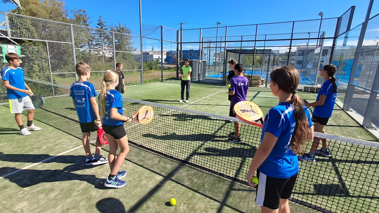 Mittelschule Hollabrunn startete mit Ballgefühl und ohne Höhenangst