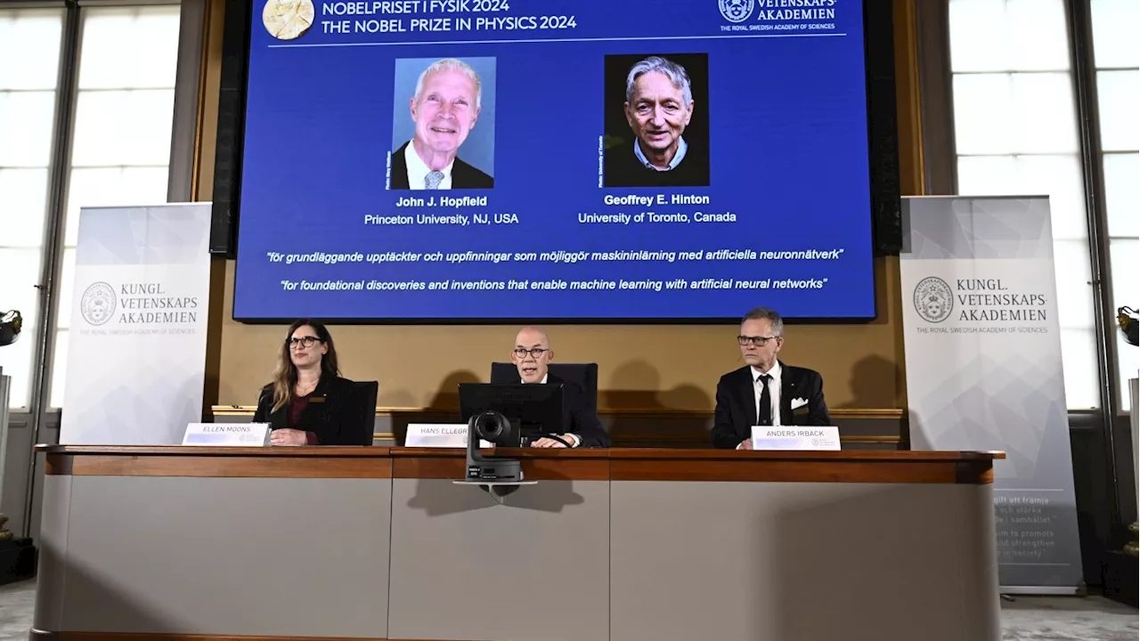 Nobel Prize in physics awarded to 2 scientists for discoveries in machine learning