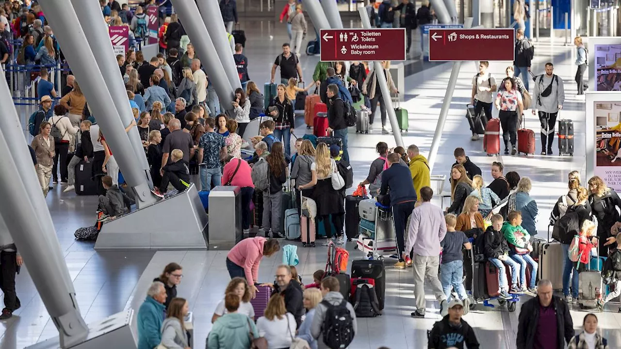 Nordrhein-Westfalen: Flughäfen erwarten in Ferien knapp zwei Millionen Passagiere