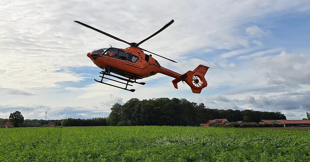 Unfall im Kreis Gütersloh: 53-Jähriger schwer verletzt – Rettungshubschrauber im Einsatz