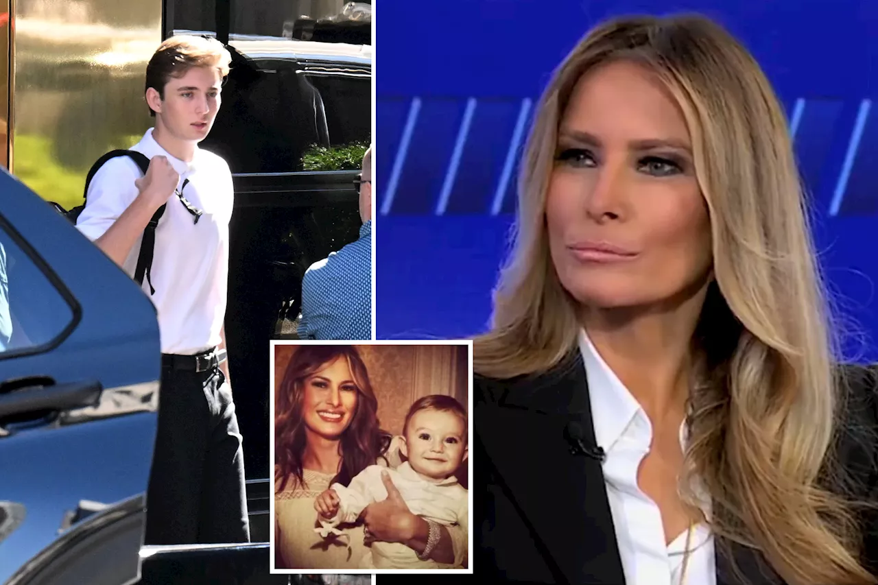 Barron Trump loves NYU classes, is 'thriving' in college, mom Melania says