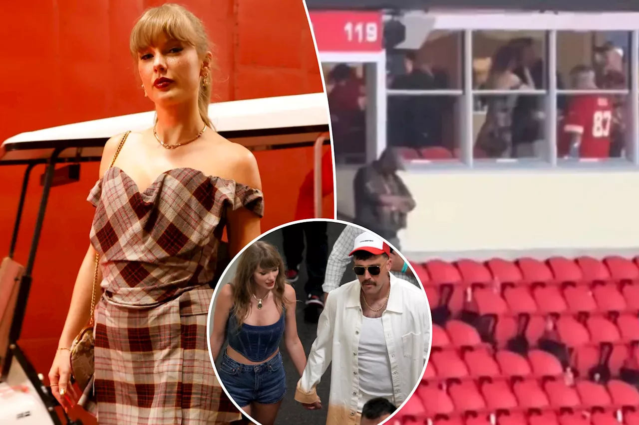 Taylor Swift and Travis Kelce get cozy in suite after Chiefs' fifth straight win