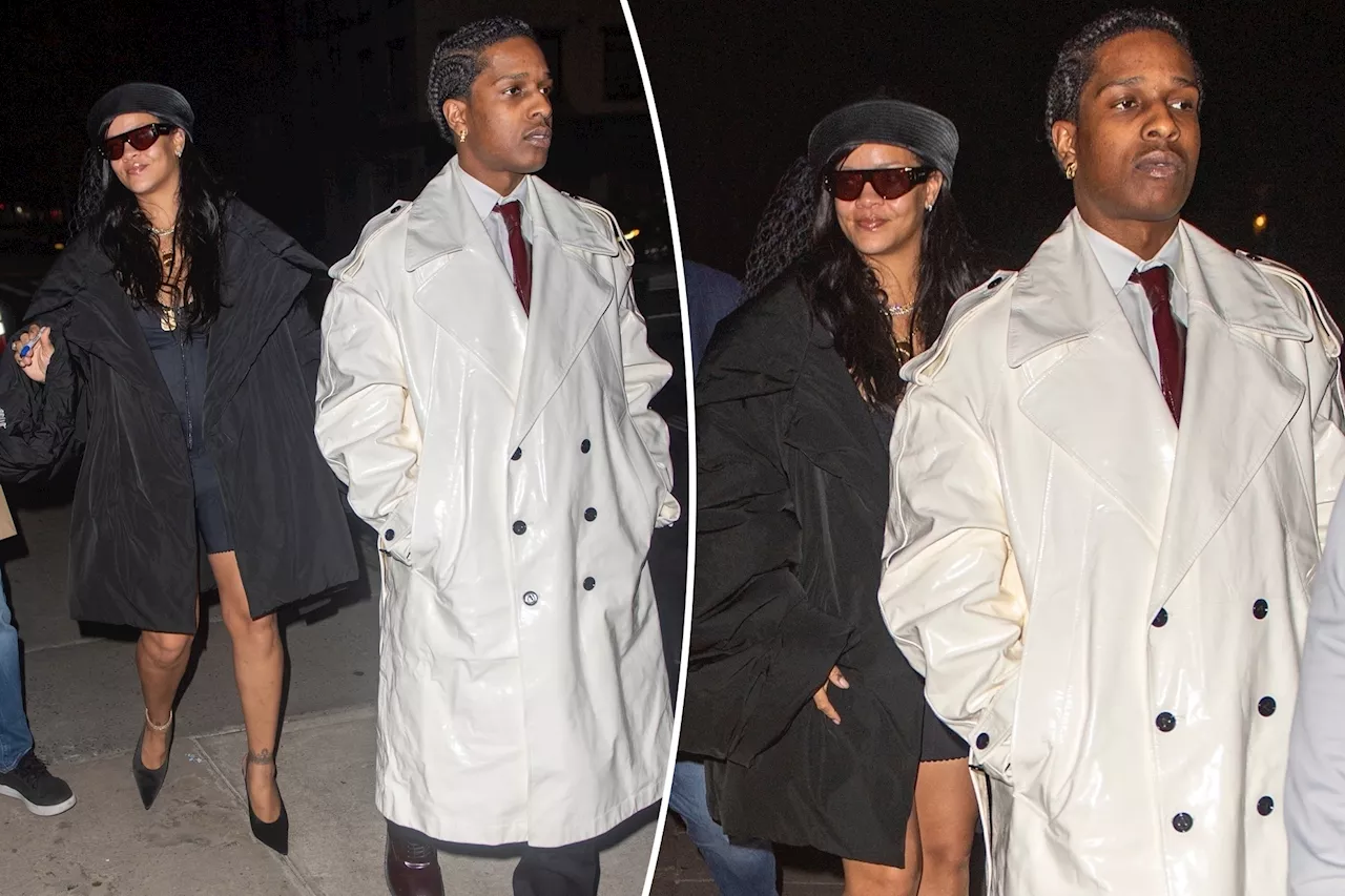 Rihanna and A$AP Rocky canoodle during late night date at NYC's Ambra restaurant