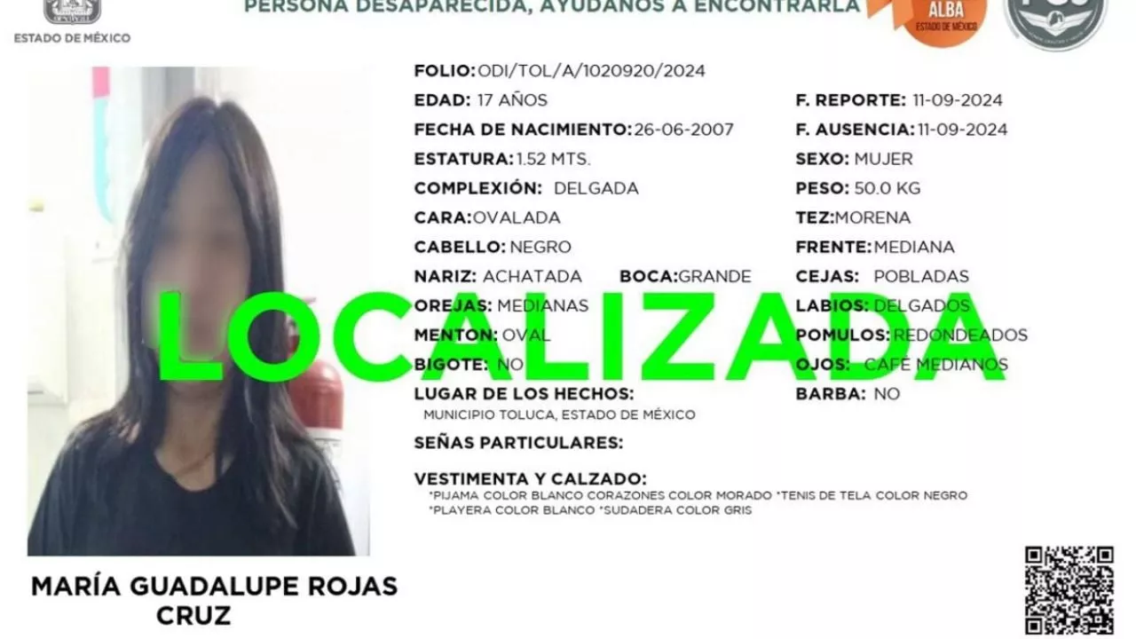 FGJEM confirma que localizó a Lupita, otra adolescente que escapó del albergue DIFEM