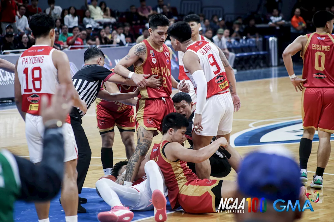 Cardiac champs: San Beda edges misfiring Mapua in thriller OT finals rematch, rises to No. 2