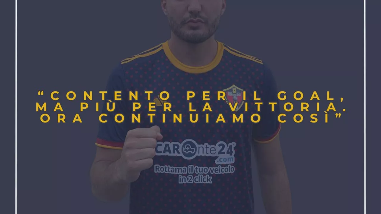 Real Monterotondo, Matteo Darini e il gol decisivo: "Con l'Olbia vittoria meritata"