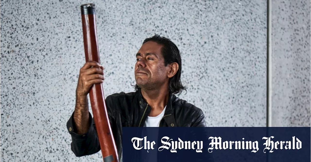 Magician of the didgeridoo conjures Mount Isa sunset