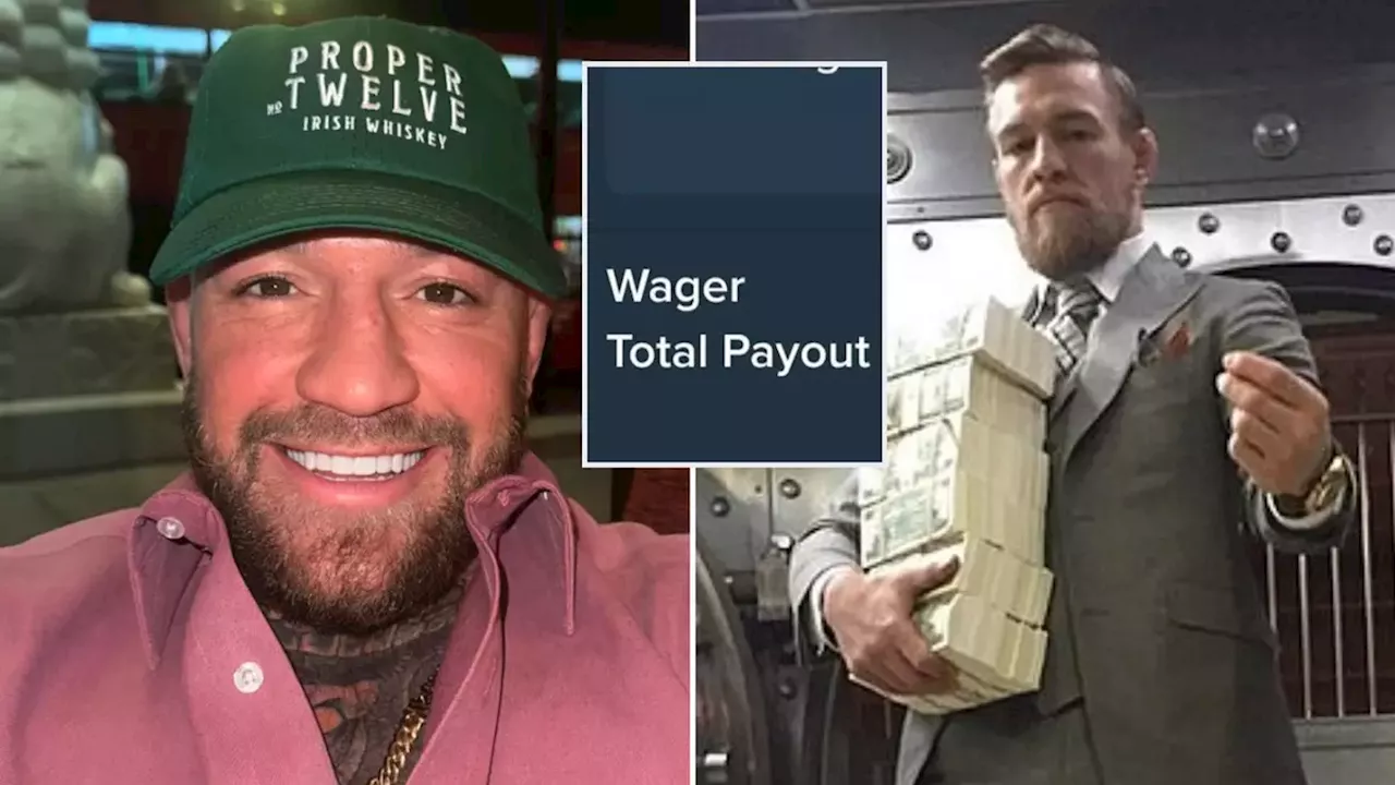 Conor McGregor placed a ridiculous last-minute one million pound bet over the weekend and won