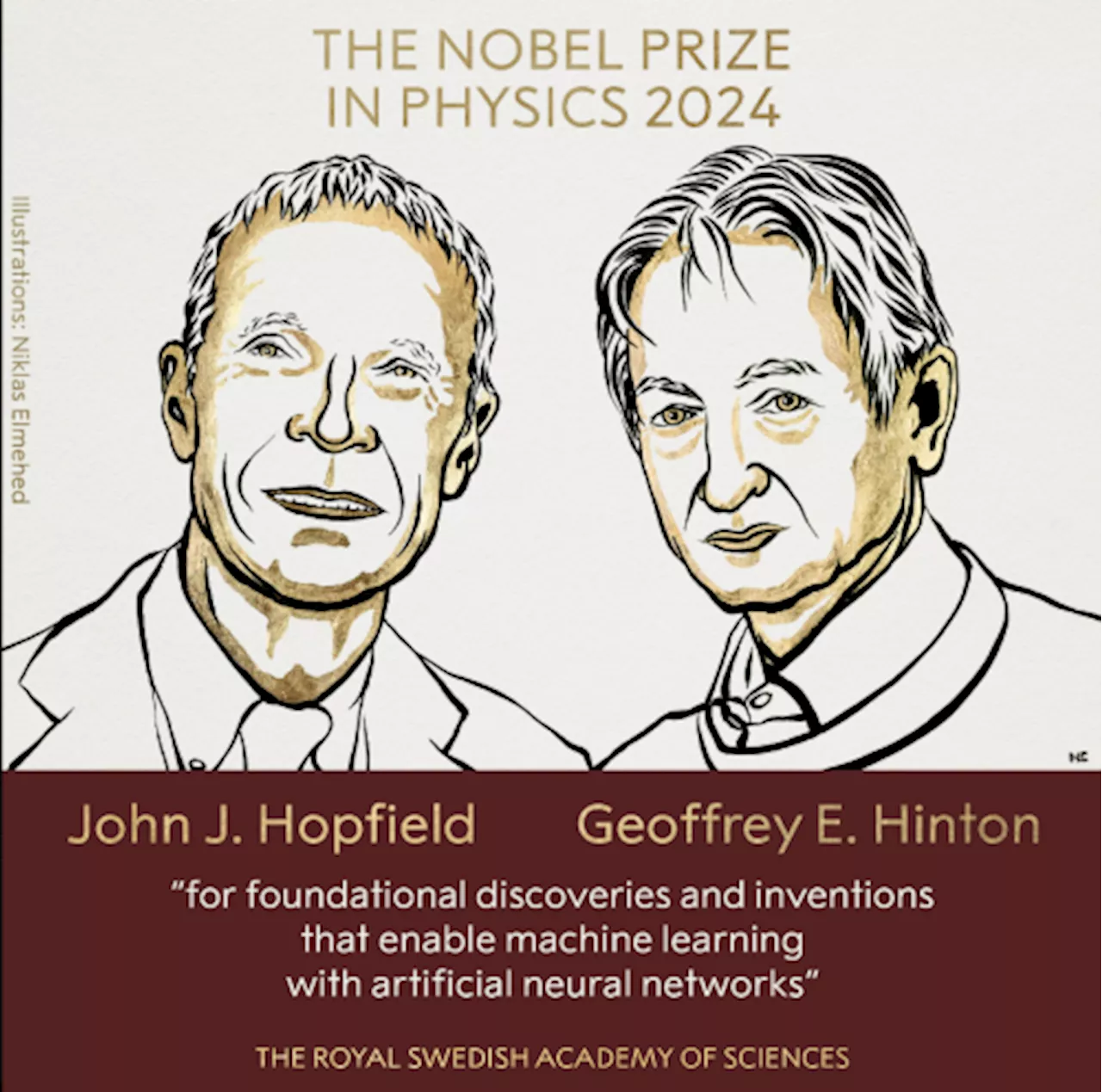 Nobel per la Fisica a John Hopfield e Geoffrey Hinton per l'intelligenza artificiale