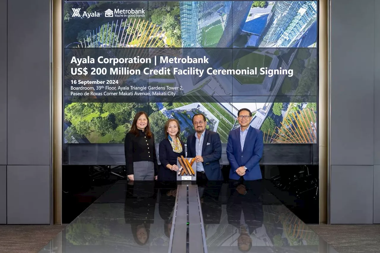 Ayala Corp. signs $200 million credit facility with Metrobank