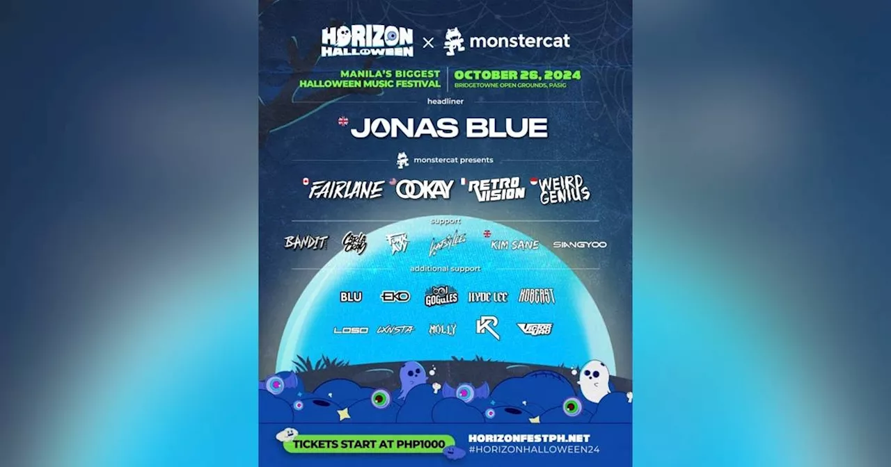 Project Horizon announces biggest Halloween party of the year with Jonas Blue, Monstercat collaboration