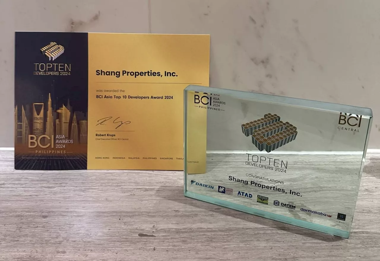 Shang Properties listed among BCI's top PH developers 2024